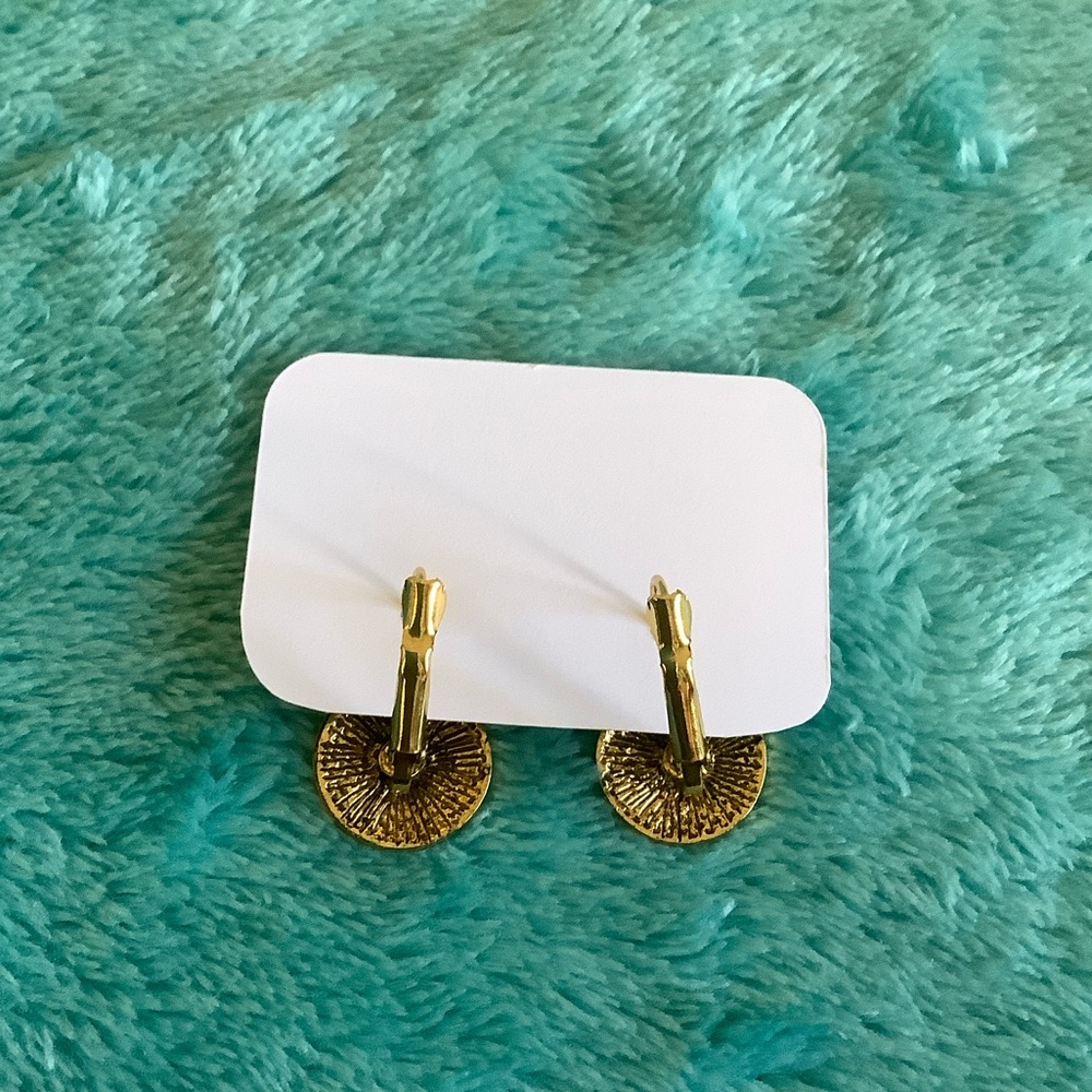 Artistic Creations NWT Summertime Beach Vibes Blue and Gold Fashion Earrings - Picture 9 of 11